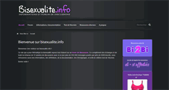 Desktop Screenshot of bisexualite.info